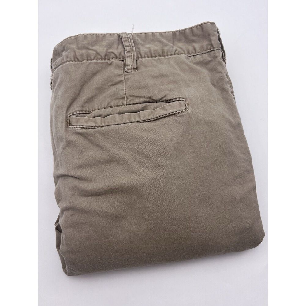 BKE Pants Mens 36R (36X30) Beige Jake Straight Casuals Stretch Chino Buckle Read